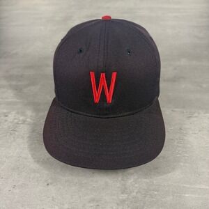 Vintage‎ Washington Senators Hat Roman Pro Cap 7 1/4 Wool USA Navy Red Big Logo